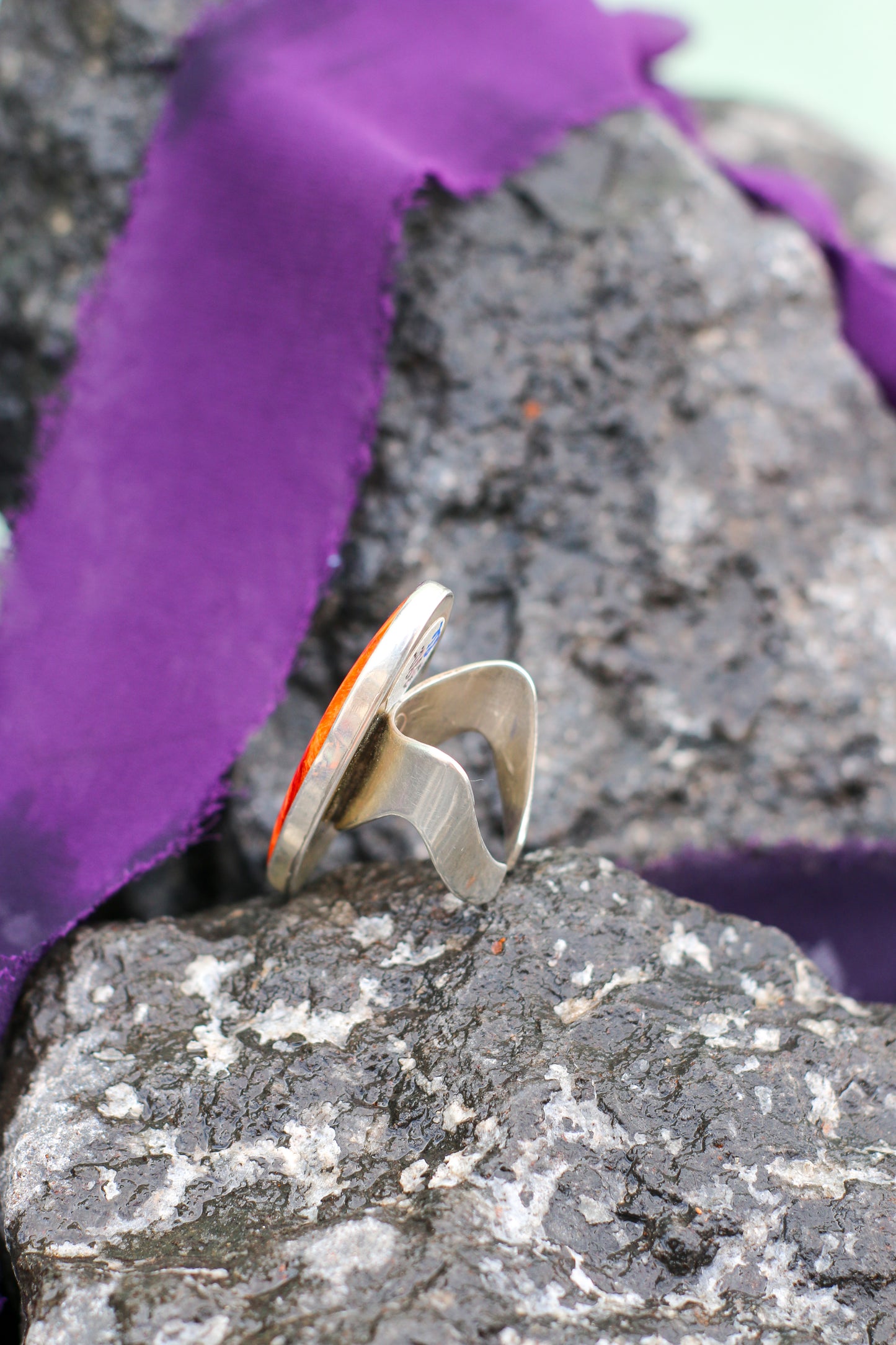 Spiny Oyster Shell Adjustable Ring