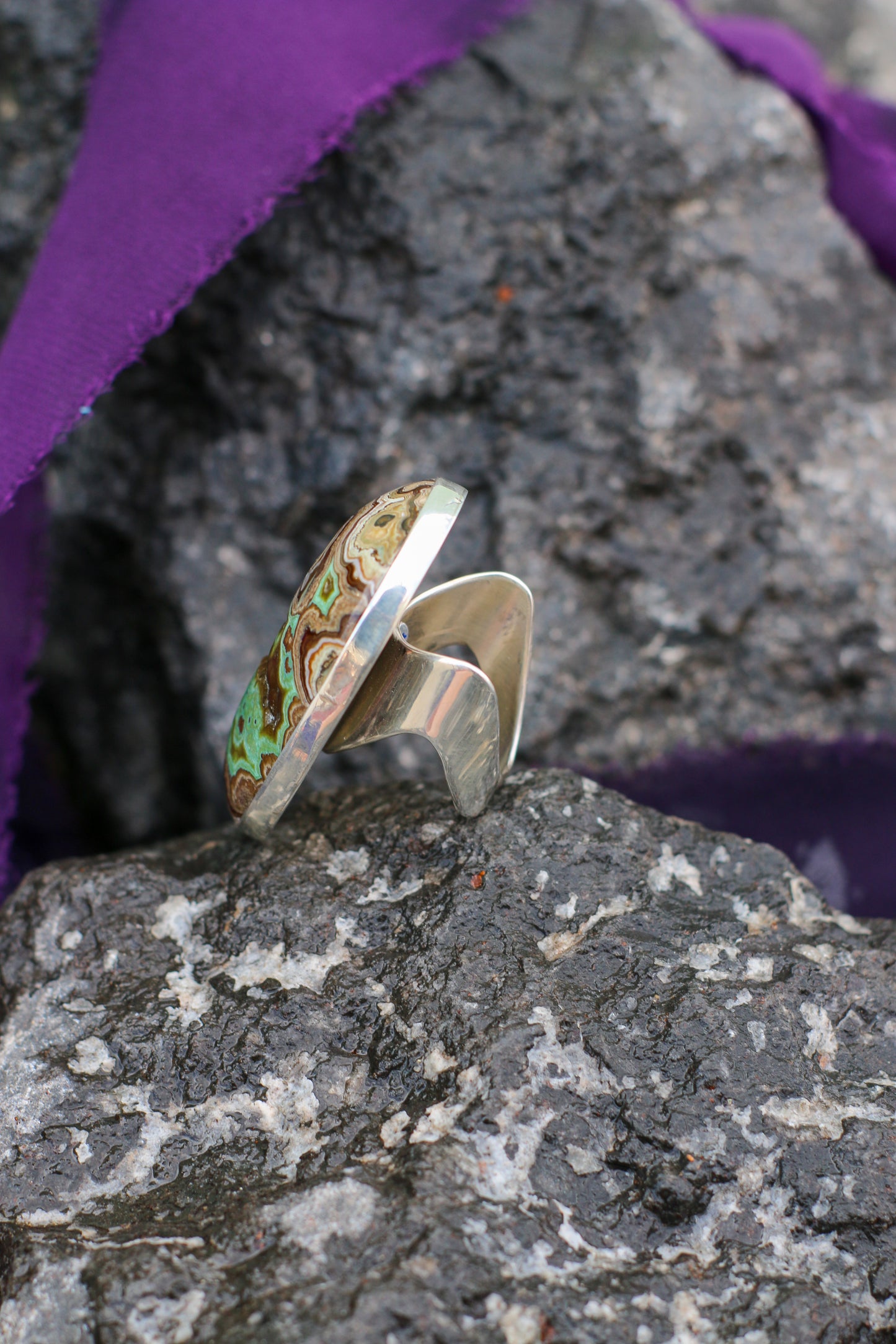 Sonoran Desert Agate Adjustable Ring