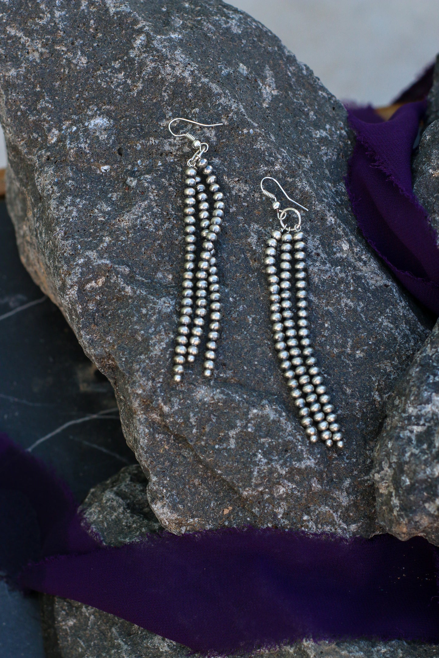 4mm Navajo Pearl Earrings