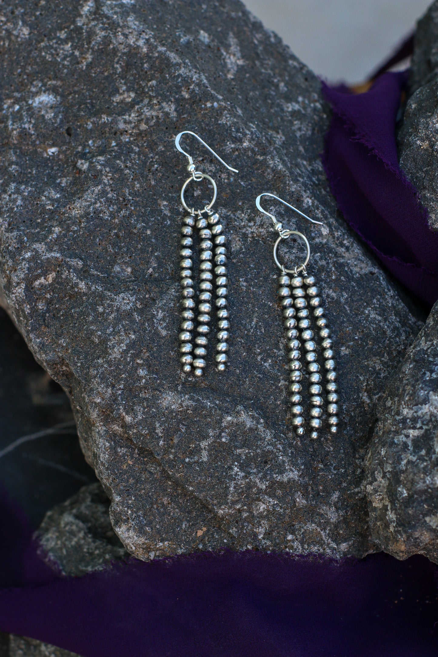4mm Navajo Pearl Earrings
