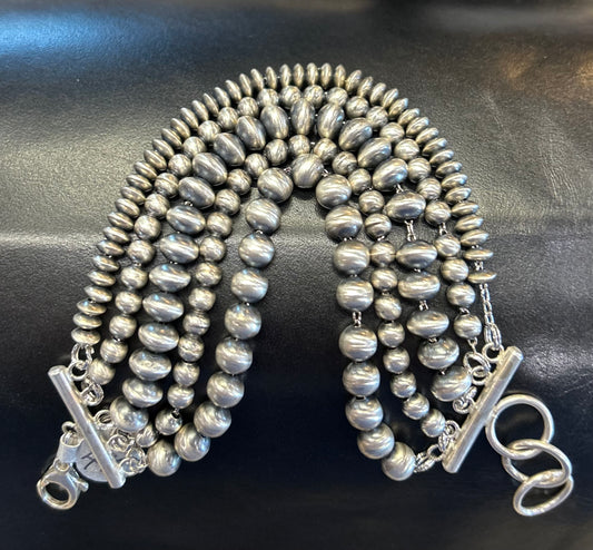 Navajo Pearl Bracelet, 5-Strand