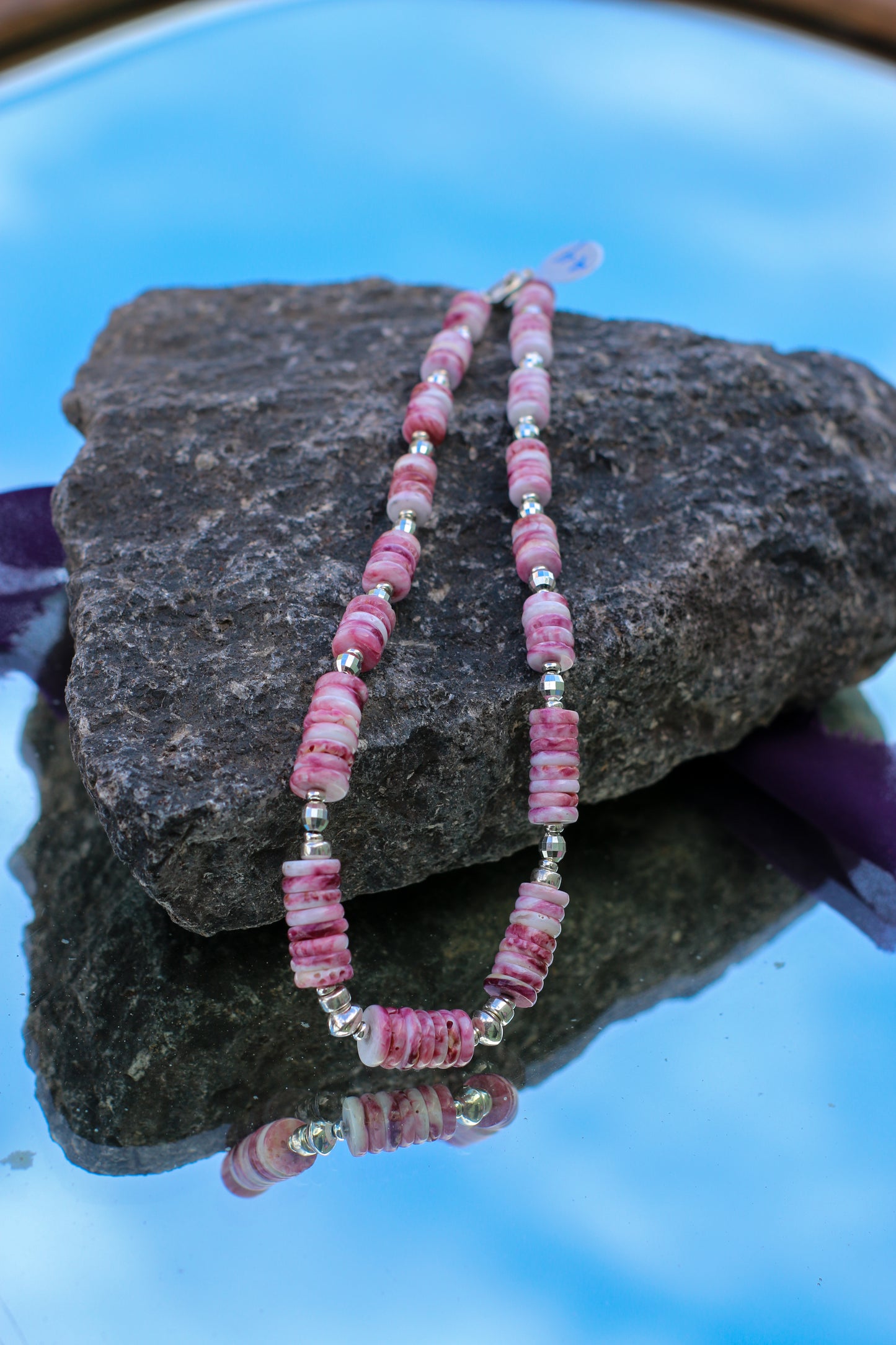 Lavender Spiny Oyster Shell 16" Necklace